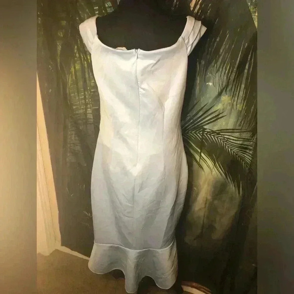 Powder Blue asymmetrical Dress - Picture 7 of 14